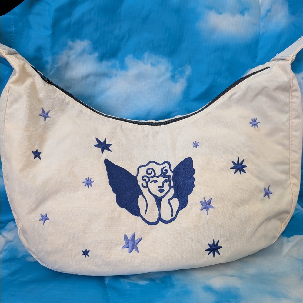 Baggu Cherub Embroidered Medium Crescent